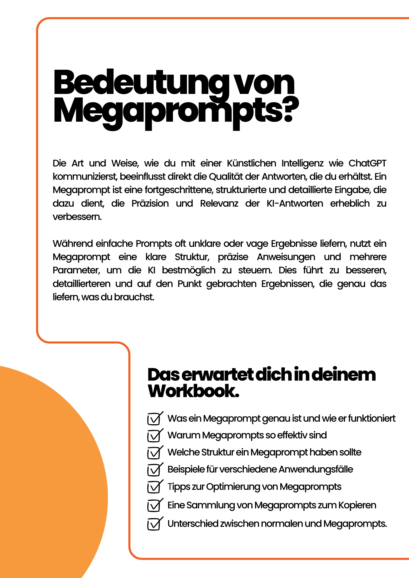 AI Workbook - Megaprompts: Mehr Output. Weniger Aufwand.