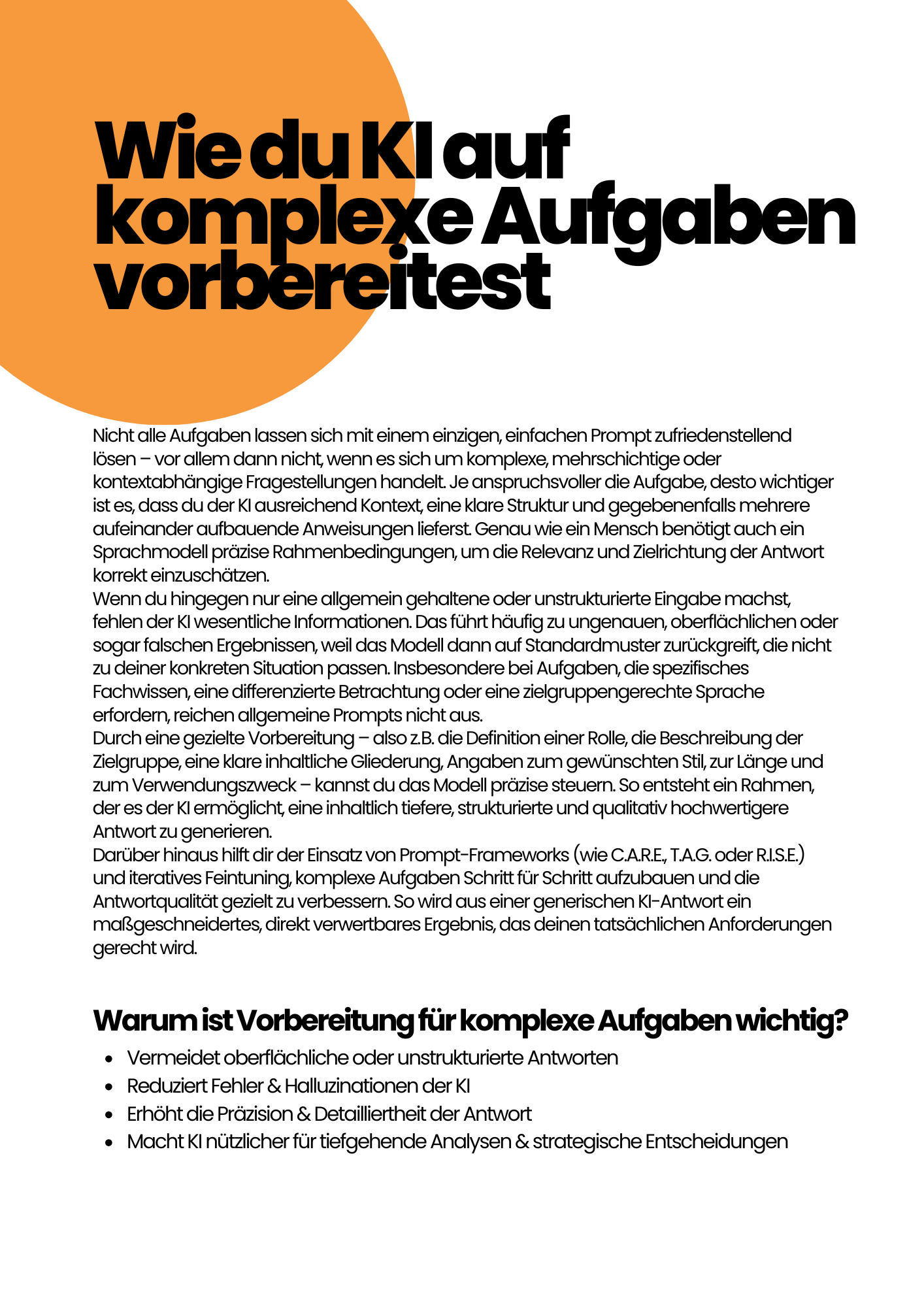 AI Workbook - Werde zum Prompt-Engineer